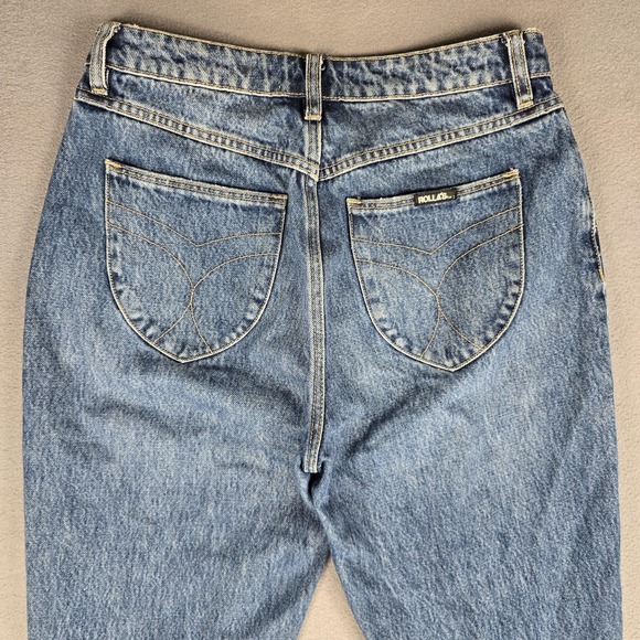 Rolla's Jeans Womens 28 High Rise Straight Distressed Button Fly Organic Cotton‎ - Picture 12 of 16